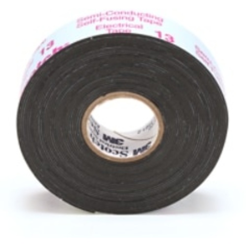 Scotch Electrical Semi-Conducting Tape 13 3/4″ × 15 ft Printed Black
