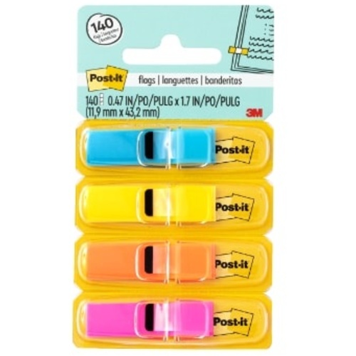 ‎Post-it Flags 683-4ABX .47 in. × 1.7 in. Assorted Brights
