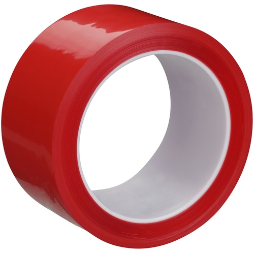3M Polyester Film Tape 850 Red 2″ × 72 yd 1.9 mil