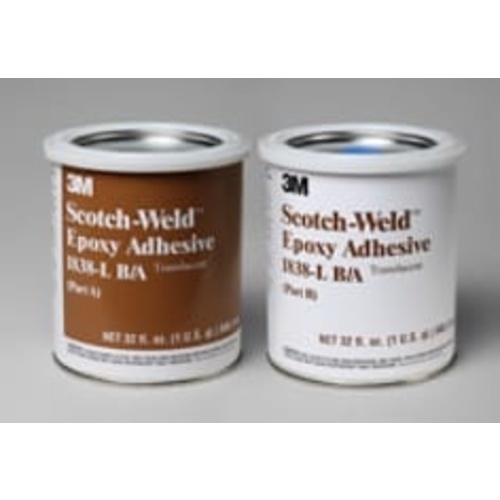 3M Scotch-Weld Epoxy Adhesive 1838L Translucent Part B/A 1 Quart Kit