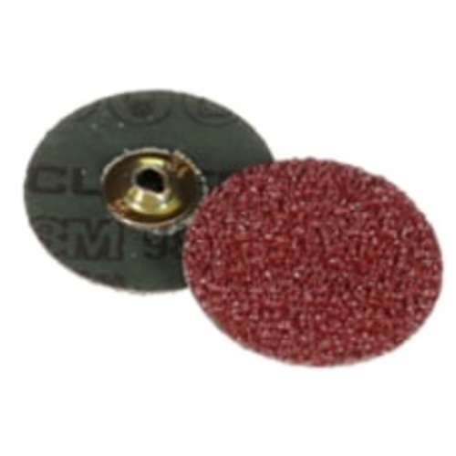 3M™ Cubitron™ II Roloc™ Fibre Disc 982C, 80+, TSM, Red, 2 in, Die RS200PM, 50 per inner, 200 per case