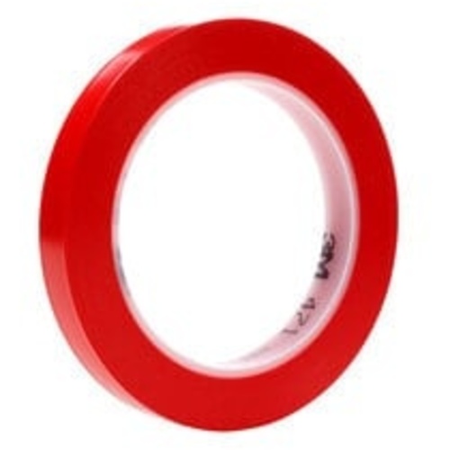 3M Vinyl Tape 471 Red 1/2″ × 36 yd 5.2 mil