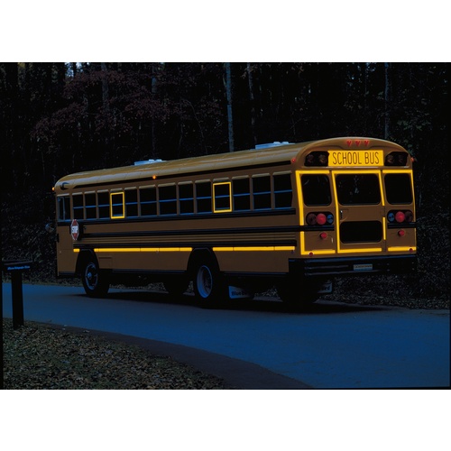 ‎3M Diamond Grade School Bus Markings 983-71 Yellow 1″ × 50 yd