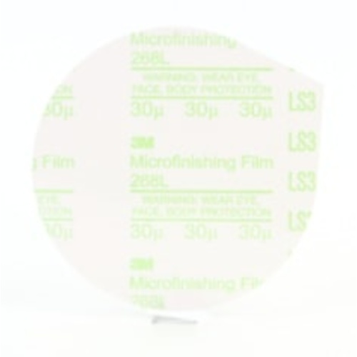 3M™ Microfinishing PSA Film Disc 268L, 30 Mic, Type D, Green, 5 in x NH,
Die 500X, 25 per inner, 500 per case