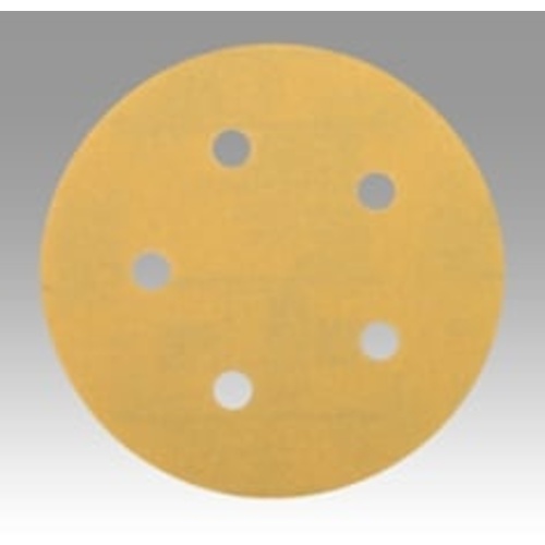 3M™ Hookit™ Gold Film Disc 255L, 01067, 5 in x NH, D/F 5 HL P80, Die
500FH, 75/Carton, 4 Cartons/Case