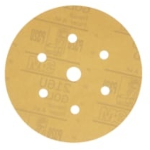 3M™ Hookit™ Gold Disc Dust Free 216U 01075, 6 in, P320, 100 Discs/Carton, 4 Cartons/Case