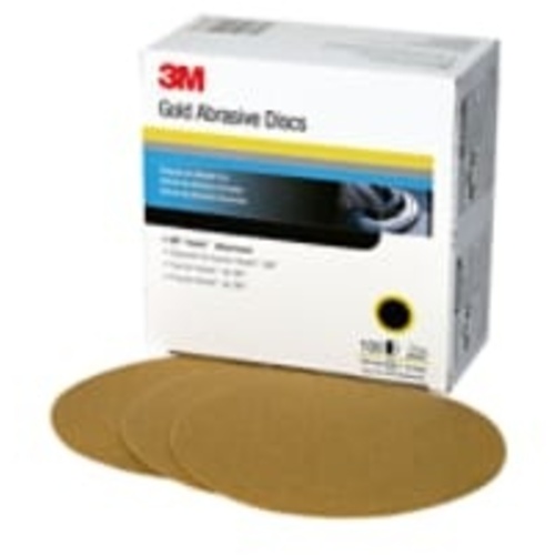 3M™ Hookit™ Gold Disc 216U 00977, 6 in, P240, 100 Discs/Carton, 4 Cartons/Case