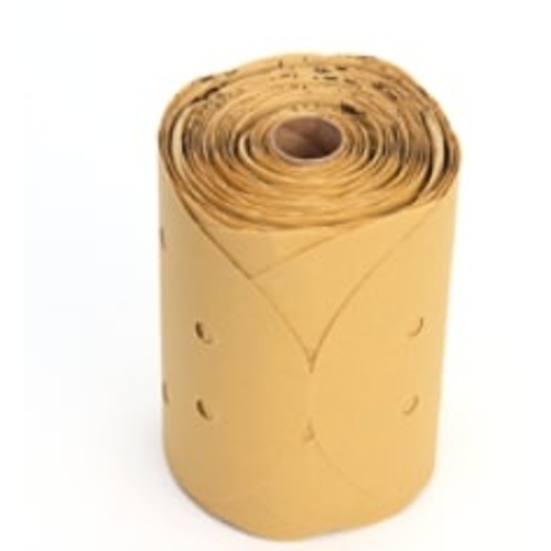 3M™ Stikit™ Gold Disc Roll Dust Free, 01639, 6 in, P180, 175 discs per
roll, 6 rolls per case