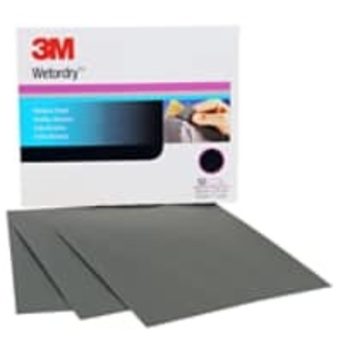3M Wetordry Abrasive Sheet 02042 P240 9″ × 11″ 50 sheets per
carton 5 cartons per case