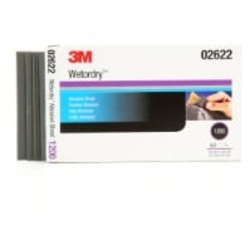 3M Wetordry Abrasive Sheet 434Q 02622 1200 5 1/2″ × 9″ 50
sheets per carton 5 cartons per case