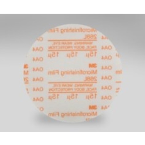 3M™ Hookit™ Microfinishing Film Disc 268L, 15 Mic, Type D, 5 in x NH,Die
500X, 50/inner, 500 ea/Case
