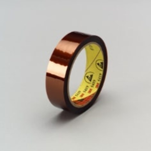 3M Low-Static Polyimide Film Tape 5419 Gold 2″ × 36 yds × 2.7 mil Bulk