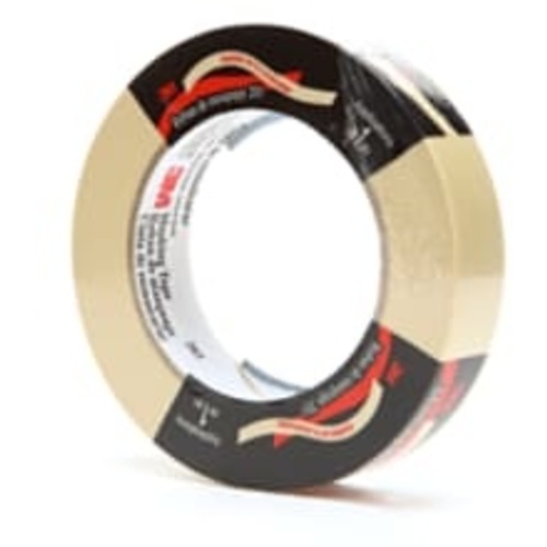 3M General Purpose Masking Tape 203 Beige 24 mm × 55 m 4.7 mil Individually Wrapped Conveniently Packaged