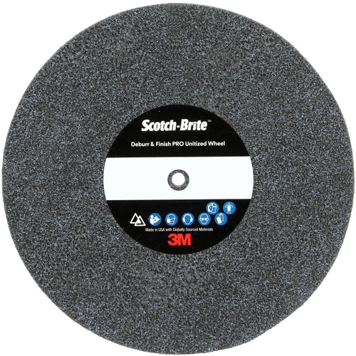 Scotch-Brite Deburr and Finish PRO Unitized Wheel 5″ × 1/2″ × 1/4″ 6C MED+