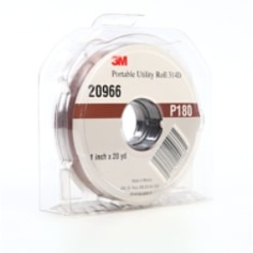 3M Portable Utility Cloth Roll 314D P180 J-weight 1″ × 20 yd