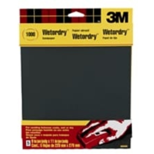 ‎3M Wetordry Sandpaper 9083NA-20 9″ × 11″ (228 mm × 279 mm) 1000-grit
