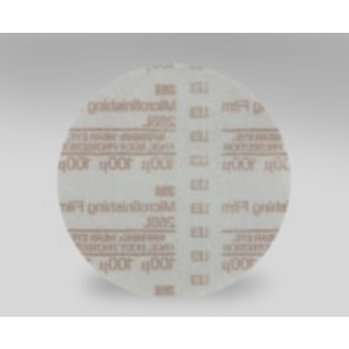 3M™ Hookit™ Microfinishing Film Disc 268L, 100 Mic, Type D, 6 in x NH,
Die 600Z, 25/inner, 500 ea/Case