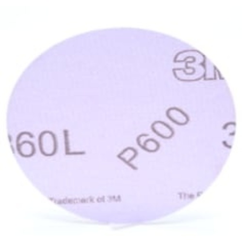 3M™ Hookit™ Film Disc 360L, P320, 5 in x NH, D/F 5HL, Die 500FH, 100 per
inner, 500 per case