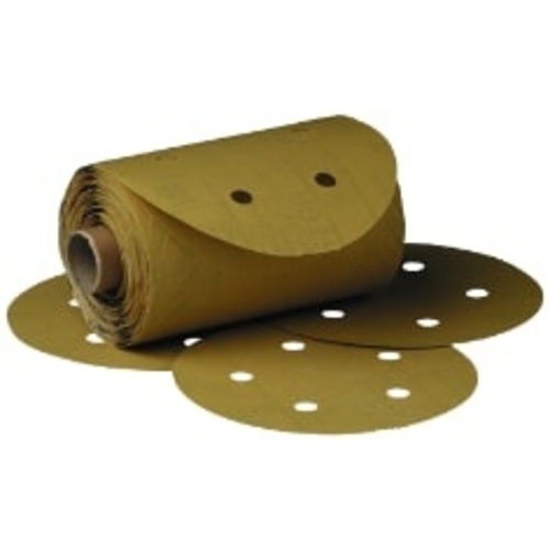 3M™ Stikit™ Gold Disc Roll Dust Free, 01642, 6 in, P100, 125 discs per
roll, 10 rolls per case