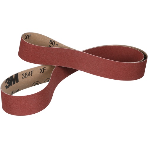 3M Cloth Belt 384F 80+ XF-weight 2″ × 60″ Film-lok Single-flex