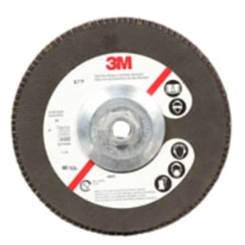‎3M Flap Disc 577F 40 T27 Quick Change 4-1/2″ × 5/8″-11 Giant