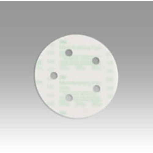 3M™ Hookit™ Microfinishing Film Disc 268L, 30 Mic, Type D, 5 in x NH,
D/F 5HL, Die 500FH, 25/inner, 500 ea/Case
