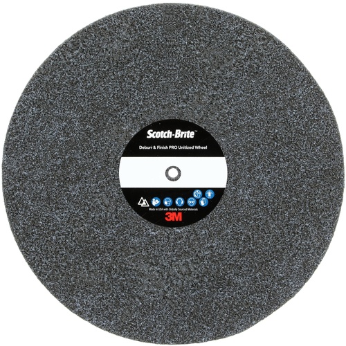 Scotch-Brite Deburr and Finish Pro Unitized Wheel DP-UW 6C Medium+ 8″ × 1/2″ × 1/2″