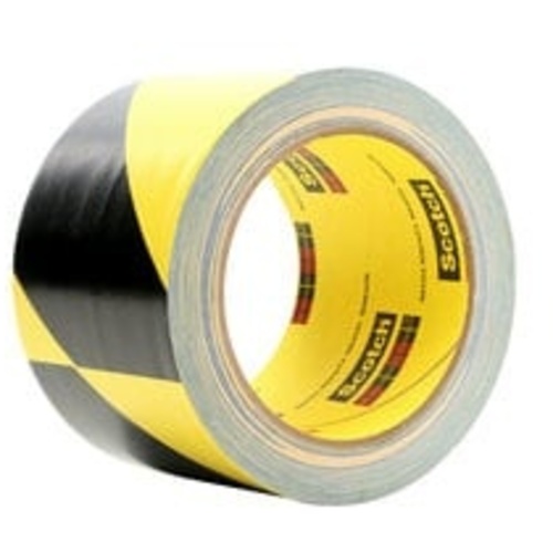 3M Safety Stripe Vinyl Tape 5702 Black/Yellow 3″ × 36 yd 5.4 mil