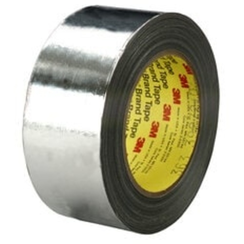 3M High Temperature Aluminum Foil/Glass Cloth Tape 363L Silver 4 1/2″ × 108 yd 7.3 mil