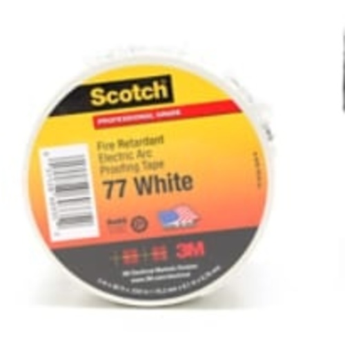 Scotch Fire-Retardant Electric Arc Proofing Tape 77W 3″ × 20 ft White/Gray