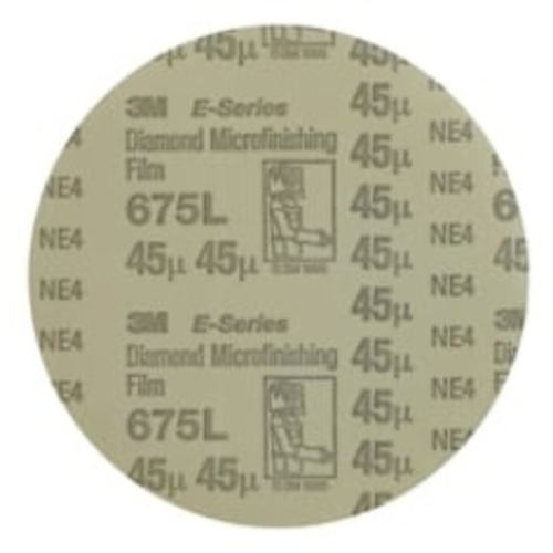 3M™ Diamond Microfinishing Film PSA Disc 675L, 45 Mic, 4 in x NH, Die
400BB