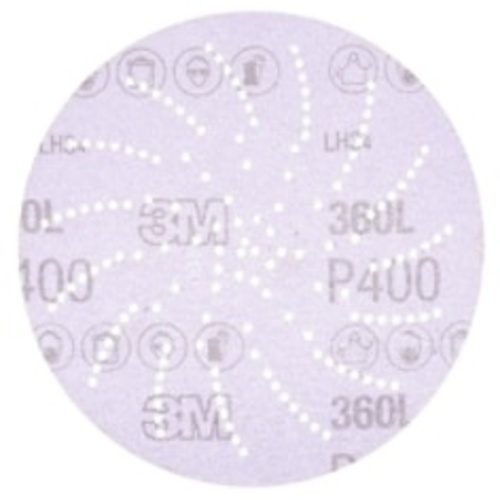 3M™ Hookit™ Clean Sanding Disc 360L, 20825, P400, 3 in, Die 300LG, 100 per inner, 500 per case