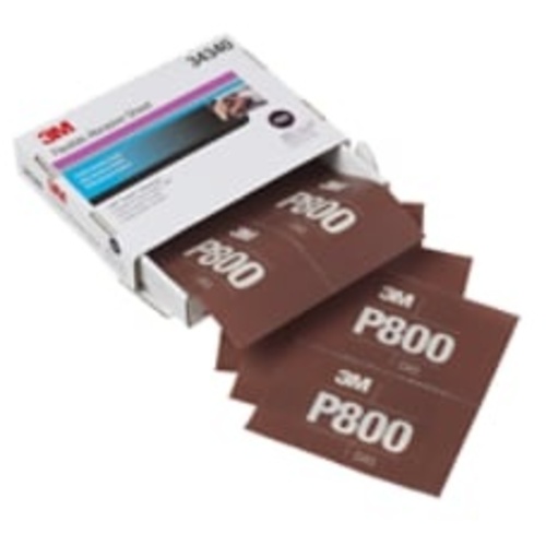 3M Hookit Flexible Abrasive Hand Sheet 270J 34340 P800 5.5″ × 6.8″