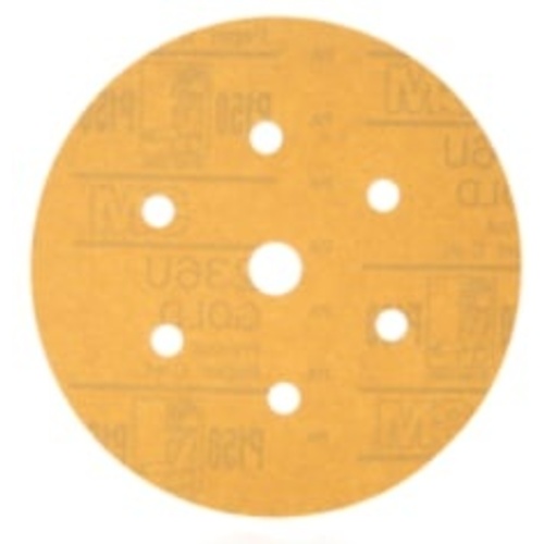 3M™ Hookit™ Gold Disc Dust Free 236U, 01083, 6 in, P80, 75 discs per
carton, 4 cartons per case