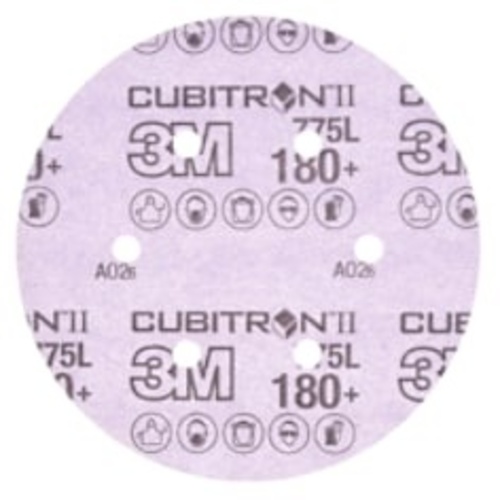 3M™ Cubitron™ II Hookit™ Film Disc 775L, 180+, 6 in x NH, D/F 6HL, Die
600HZ, 50 per inner, 250 per case