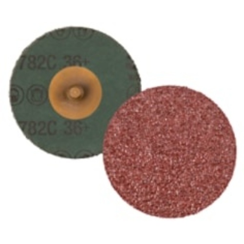 3M™ Roloc™ Fibre Disc 782C, 36+, TR, 2 in, Die R200P, 50 per inner, 200
per case