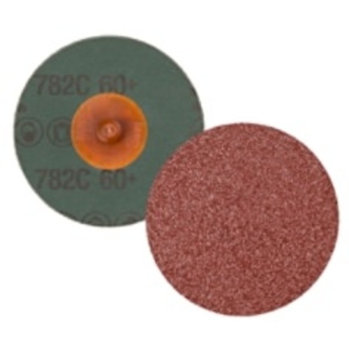 3M™ Roloc™ Fibre Disc 782C, 60+, TR, 2 in, Die R200P, 50 per inner, 200
per case