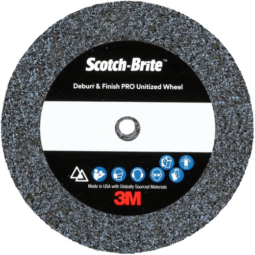 Scotch-Brite Deburr and Finish PRO Unitized Wheel 2″ × 1/4″ × 1/4″ 8C CRS+