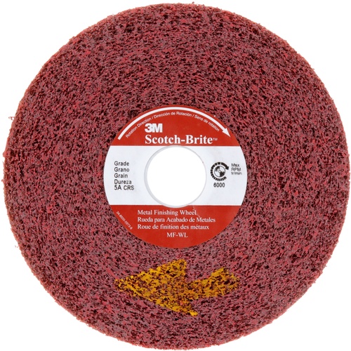 Scotch-Brite Metal Finishing Wheel MF-WL 5A Coarse 6″ × 2″ × 1″