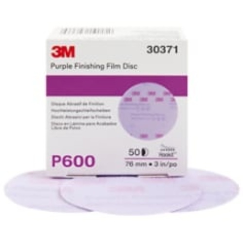 3M Hookit Purple Finishing Film Abrasive Disc 260L 30371 3″ P600