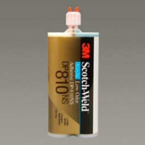 3M Scotch-Weld Low Odor Acrylic Adhesive DP810 Black 200 mL Duo-Pak