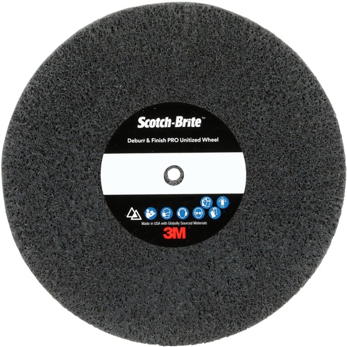 Scotch-Brite Deburr and Finish Pro Unitized Wheel 6″ × 1/2″ × 1″ 2S FIN