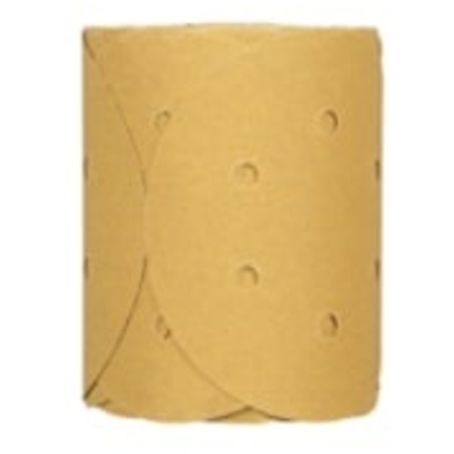 3M™ Stikit™ Gold Disc Roll Dust Free, 01643, 6 in, P80, 125 discs per
roll, 10 rolls per case