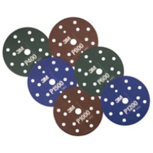 3M™ Hookit™ Flexible Abrasive Disc 270J, 34799, 6 in, P320, 25 discs per
carton, 5 cartons per case