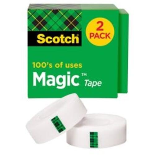 ‎Scotch Magic Tape 810-2PK-TB 3/4″ × 1000″