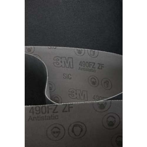 3M SiC Cloth Belt 490FZ P80 ZF-weight 102″ × 103″ Top Butt L-flex