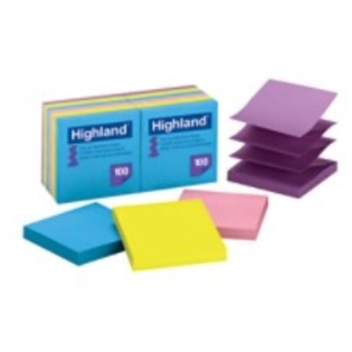 Highland Pop-up Self Stick Notes 6549-PuB 3″ × 3″