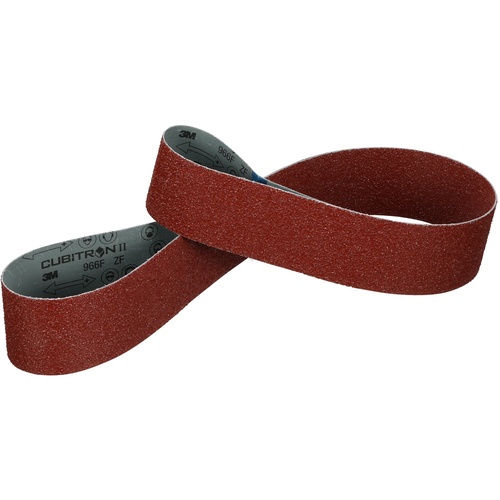 3M Cubitron II Cloth Belt 966F 24+ ZF-weight 12″ × 180″ Sine-lok Single-flex