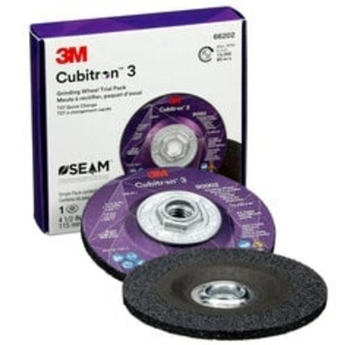 3M Cubitron 3 Depressed Center Grinding Wheel, 66202, 36+, Type 27, 4-1/2