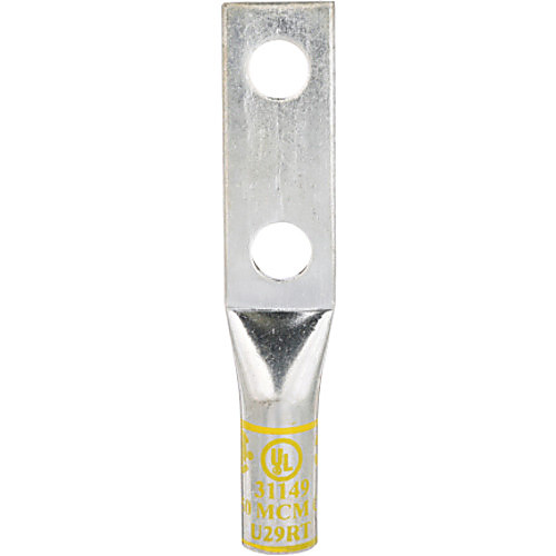 3M Scotchlok Copper Two Hole Long Barrel Lug 31149 up to 35 kV 250 kcmil Yellow